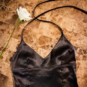 Vintage Guess black halter top M